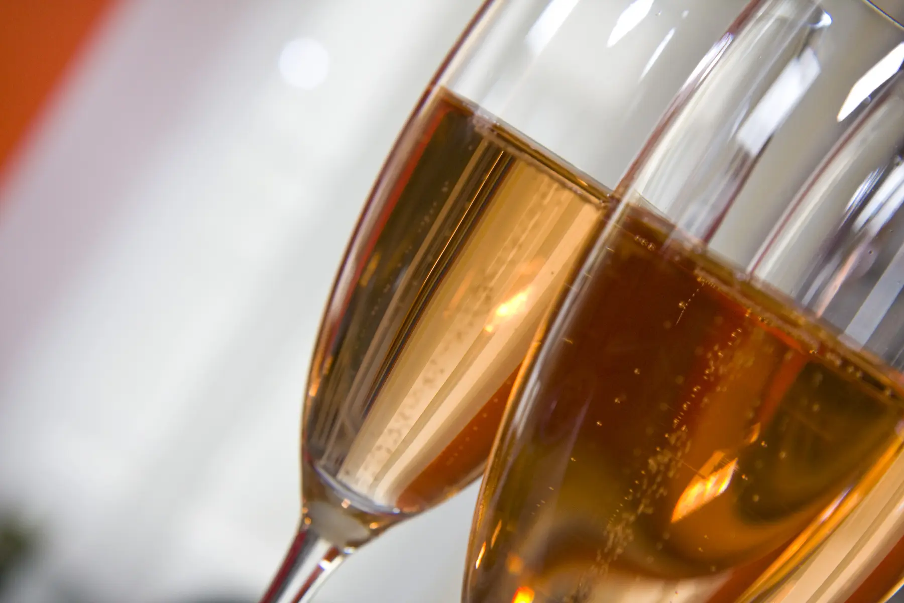 Verre de Champagne rosé photographié par FXR en 2008